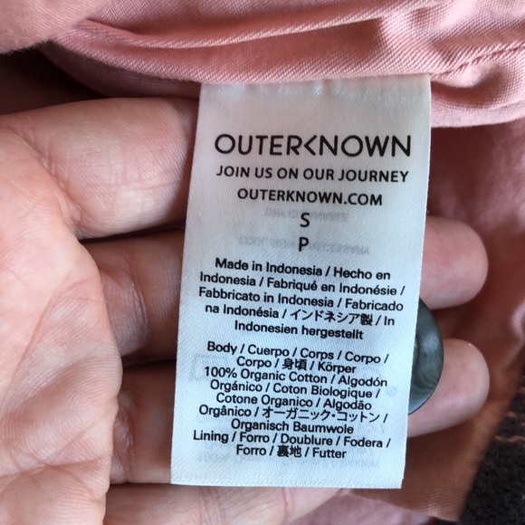 NWT - OUTERKNOWN 100% Organic Cotton Button Down SHACKET - Picture 7 of 15